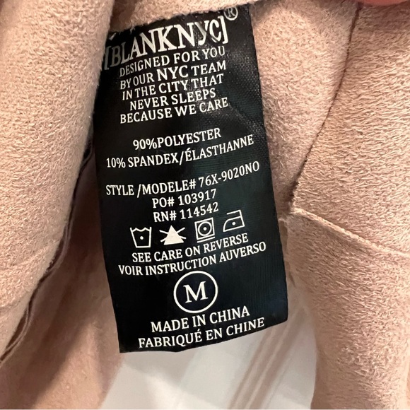 BlankNYC Faux Suede Pink Jacket Size M - Picture 9 of 9